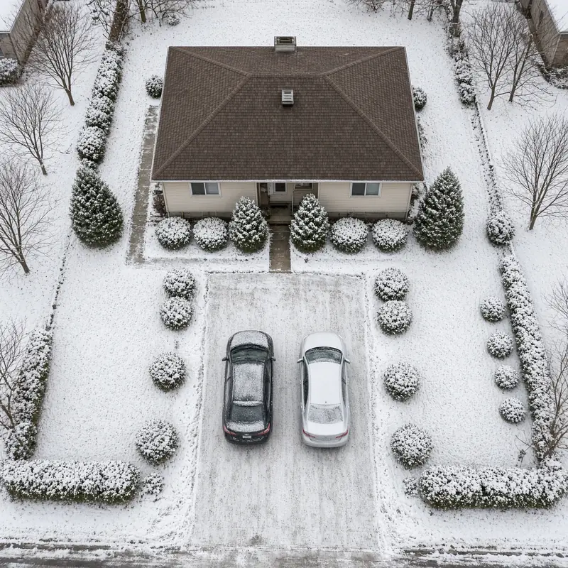 Double driveway